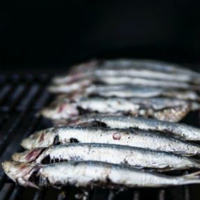 Cooked sardines