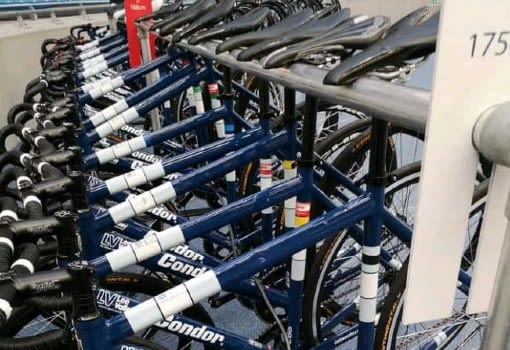 row of bikes
