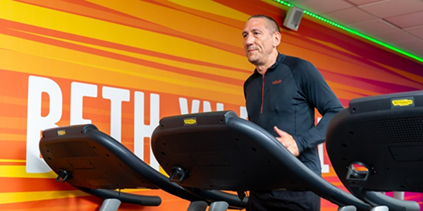 A man on a treadmill