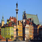 Collection of Colorful Houses in Old Town Warsaw