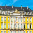 The White and Yellow Face of Augustusburg Palace