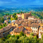 Scenic View of Medieval Buildings in San Gimignano