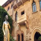 Statue of Juliet in Medieval Verona Italy