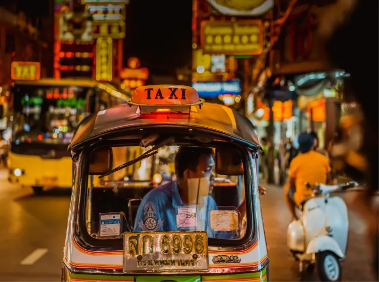 Tuk Tuk in Chinatown Bangkok