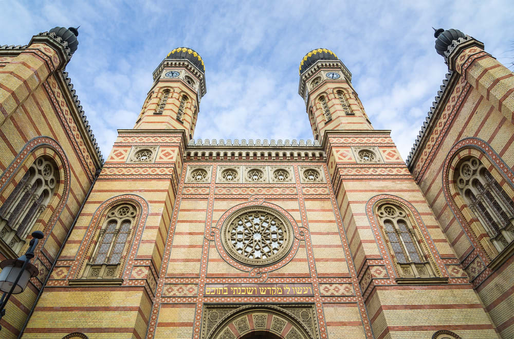 A Red Brick Synagogue in Budapest