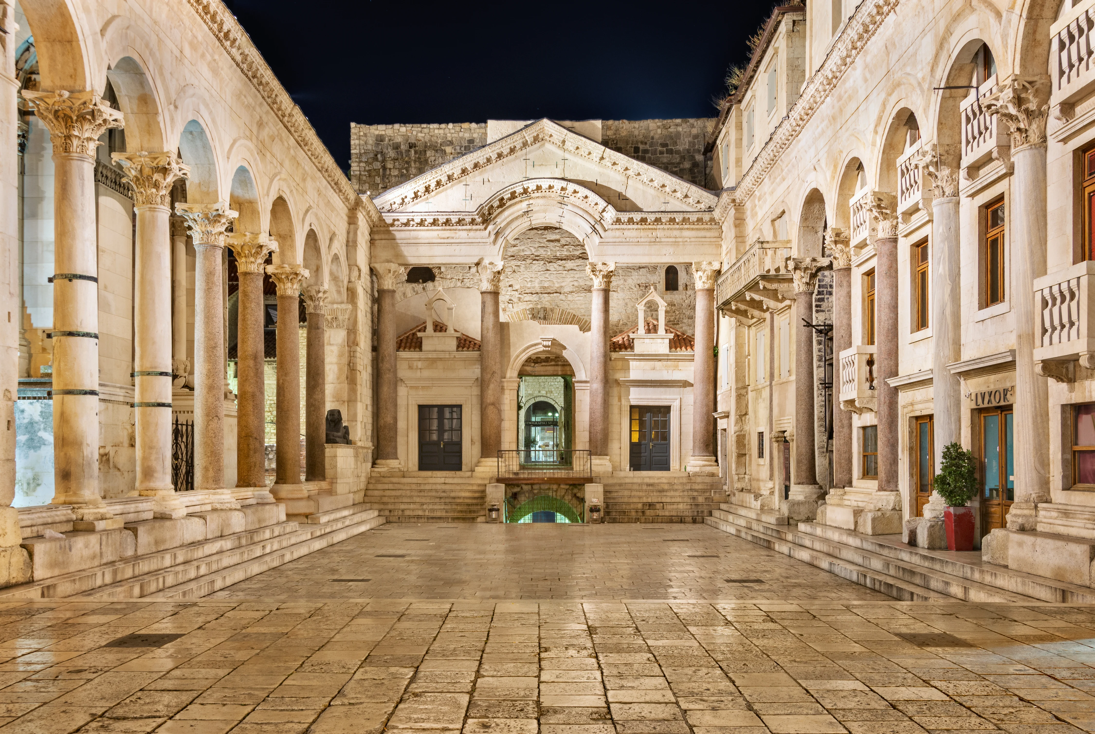 Diocletian's Palace in Split Croatia