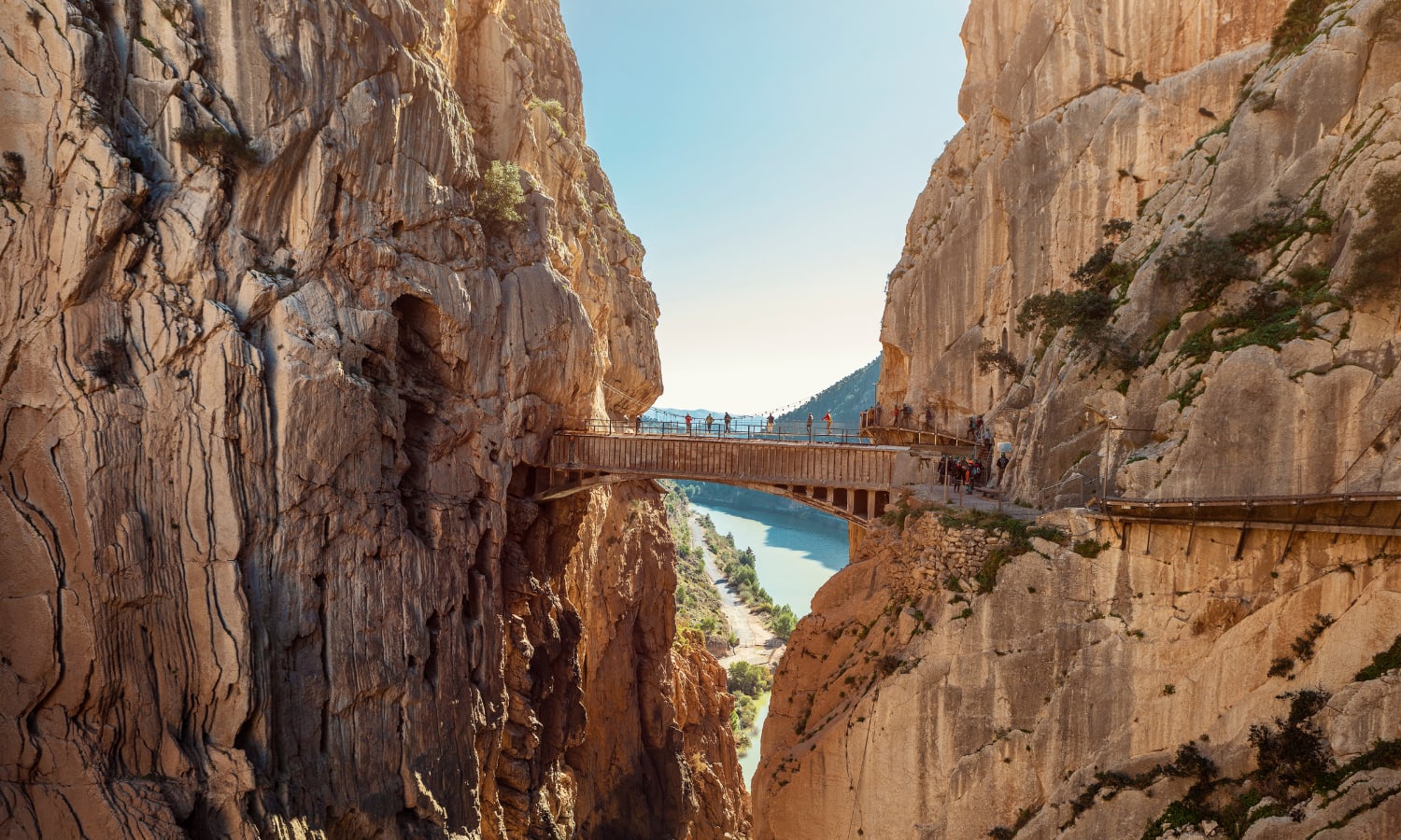 Bridge over gorge at Caminito Del Rey