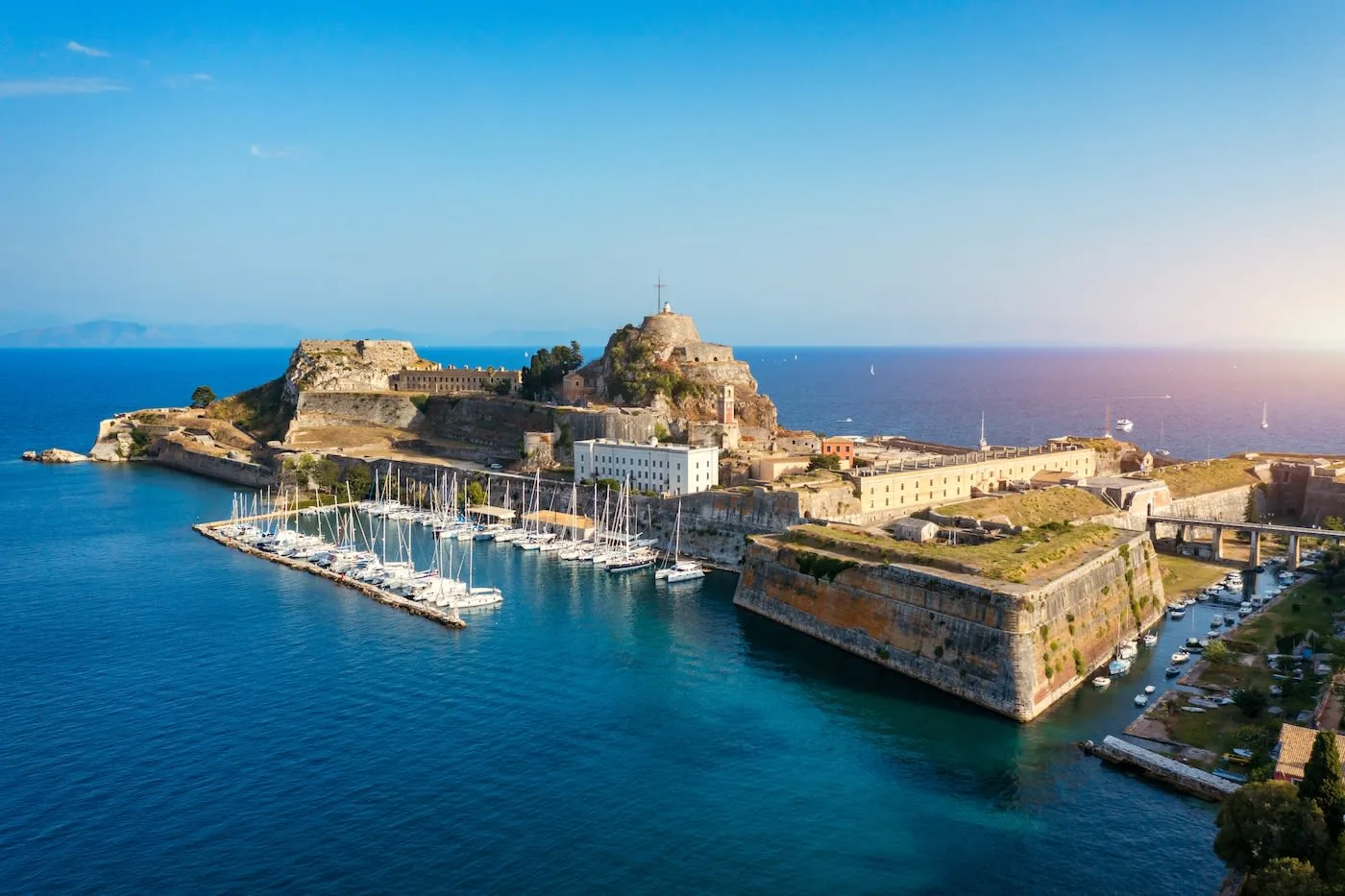 old fortress from sea