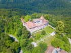 Aerial View of Schloss Kyburg in Winterthur Switzerland