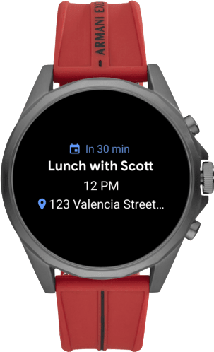 Rojo Emporio Armani Exchange Smartwatch.3