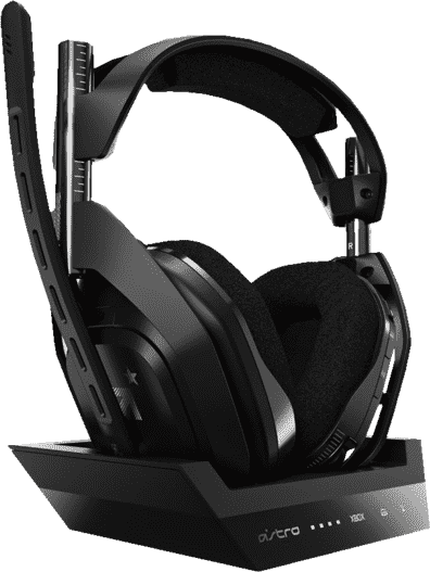 Black ASTRO Gaming A50 Wireless Headphones + Base Station, Gen 4.1