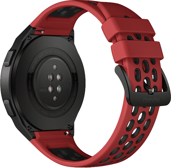 Lava red Huawei Watch GT 2e, 46mm Metal case, Plastic Fluoroelastomer Band.3