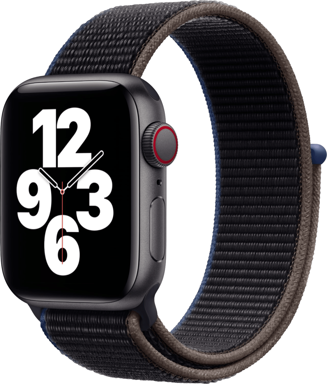 Gris Apple Watch SE GPS + Cellular, 40mm Aluminium case, Sport loop / band.1