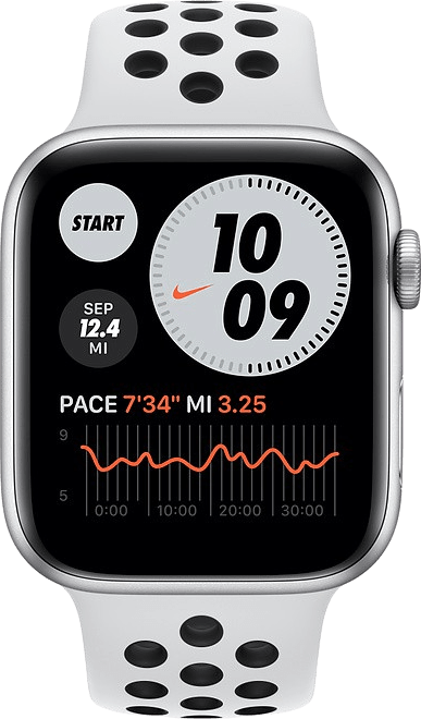 Negro Apple Watch Nike Series 6 GPS, 40mm Aluminium case, Sport band.2