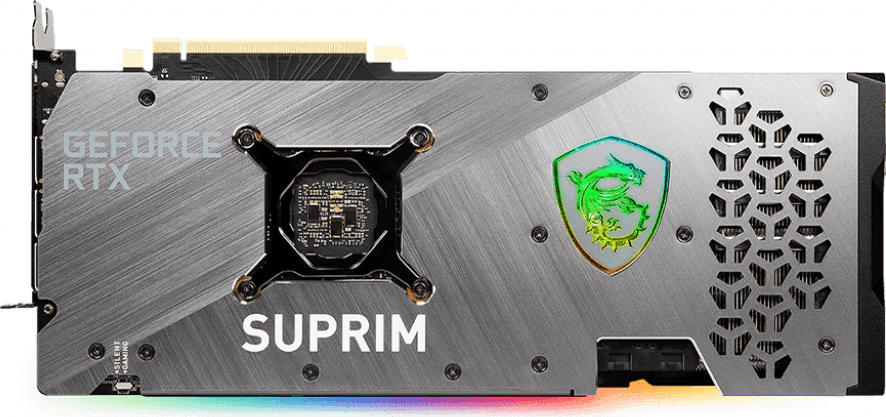 Black MSI GeForce RTX 3070 SUPRIM Graphics Card.3