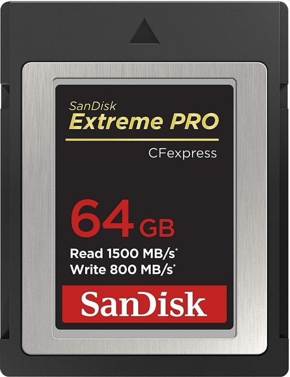 Black SanDisk Extreme Pro CFexpress Memory Card 64GB.1