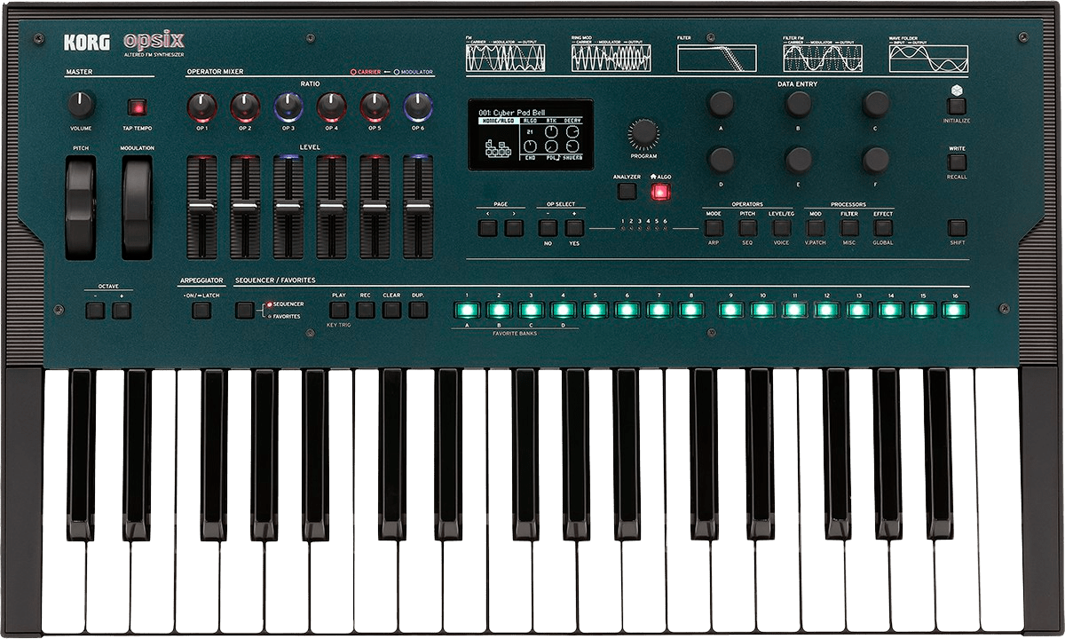 Zwart Korg Opsix FM Synthesizer.1