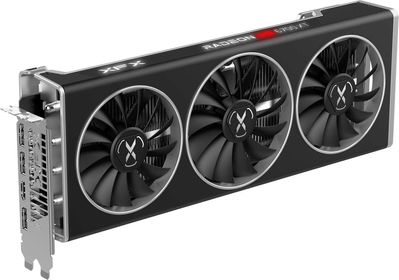 Schwarz XFX Speedster MERC 319 Radeon RX 6700 XT Black Gaming Grafikkarte.1