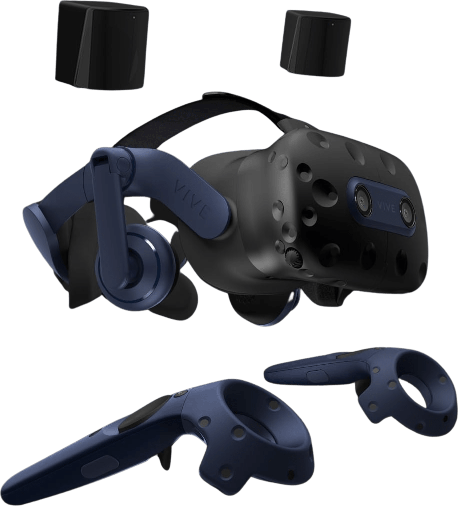 Black HTC Vive Pro 2 Full Kit Virtual Reality Headset.4