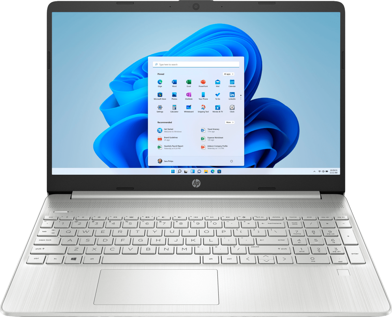 Silver HP Laptop 15-dy2073dx - English (QWERTY) - Intel® Core™ i7-1165G7 - 16GB - 512GB SSD - Intel® Iris® Xe Graphics.1