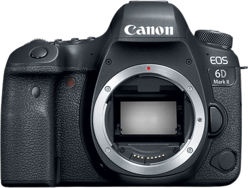 Negro Canon EOS 6D Mark II SLR Camera Body.1