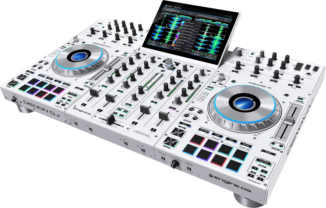 Negro Denon Dj DJ Prime 4 Controlador de DJ todo en uno (Edición especial).1