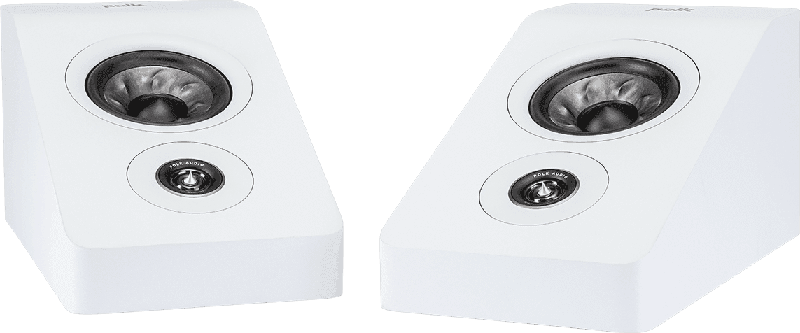 White Polk R900HT Height Speakers for Dolby Atmos (pair).1