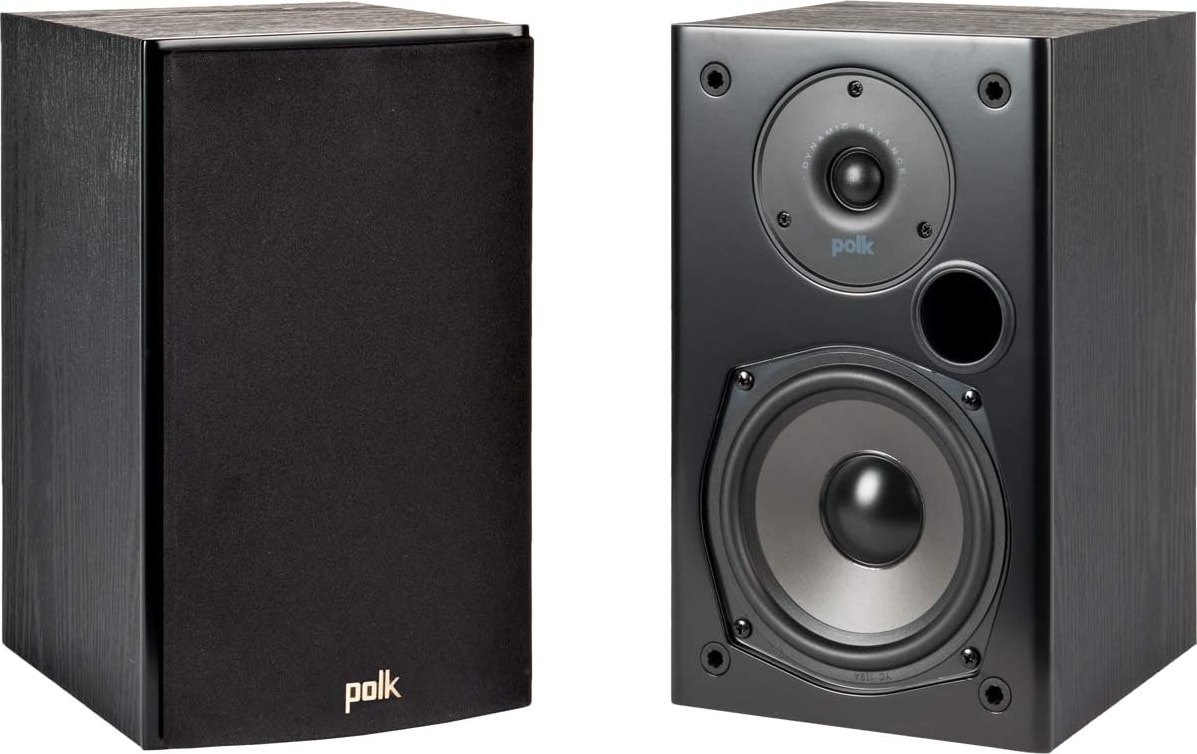 Black Polk T15 Bookshelf speakers (pair).1