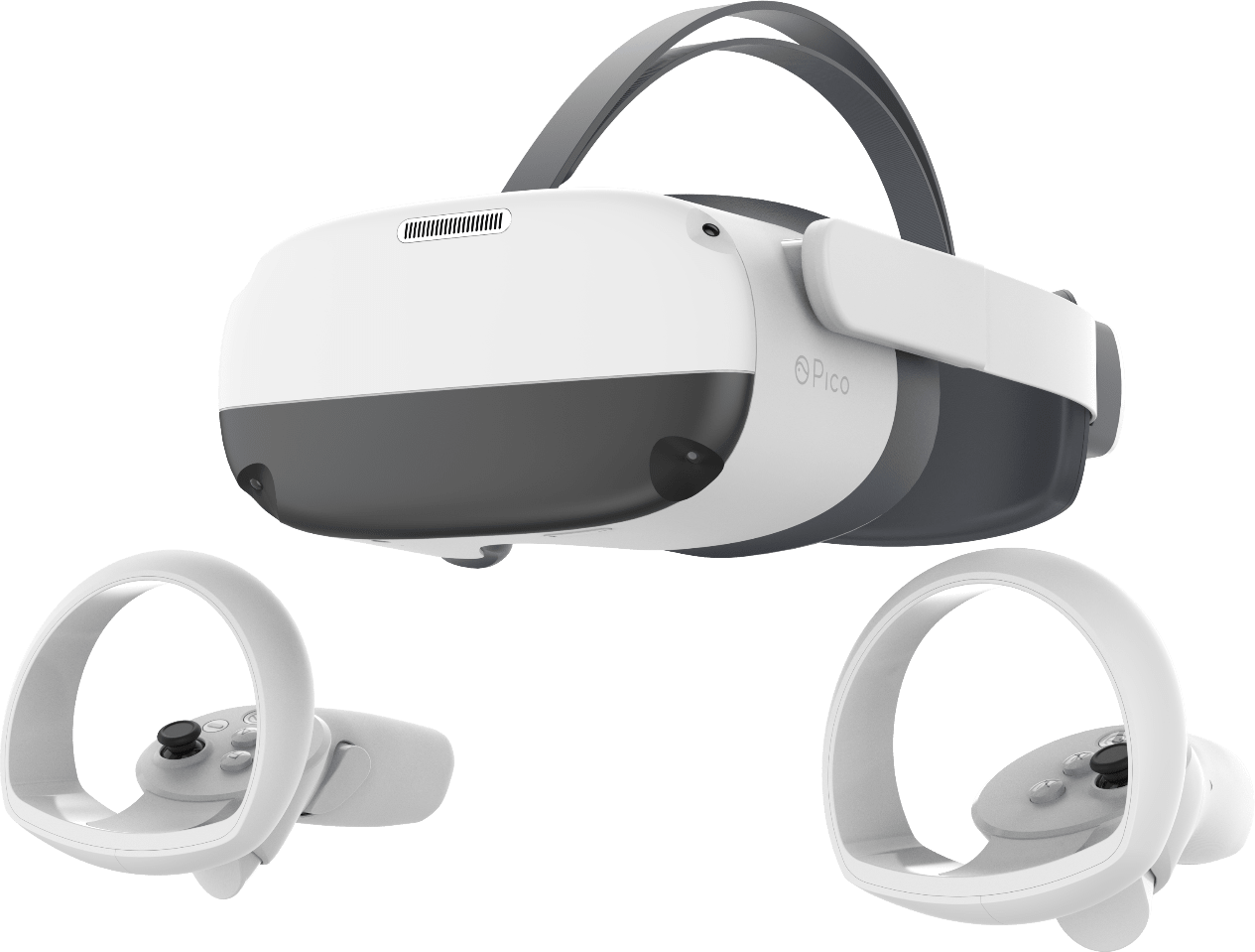 Weiß Pico Neo 3 Pro Eye Virtual Reality-Headset.1