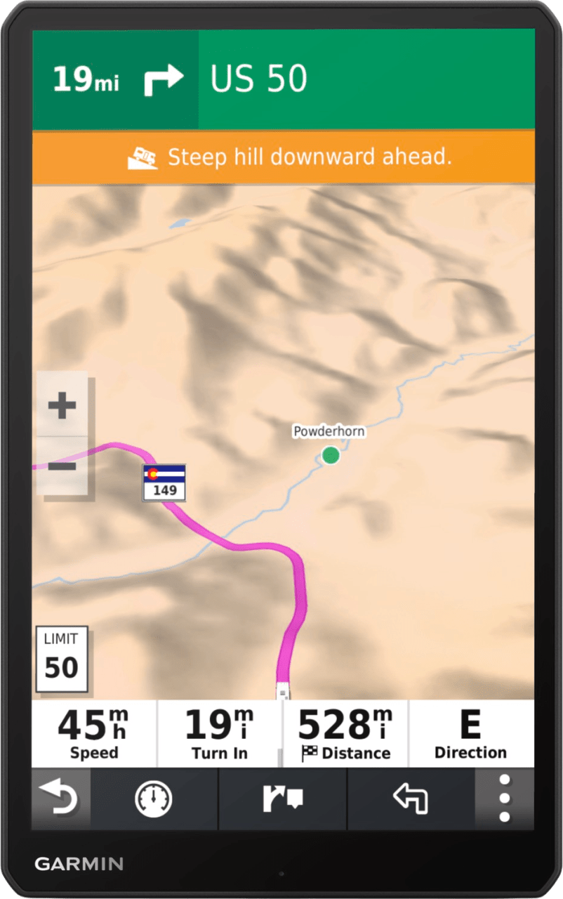Black Garmin Camper 1090 GPS Campervan Navigation.6
