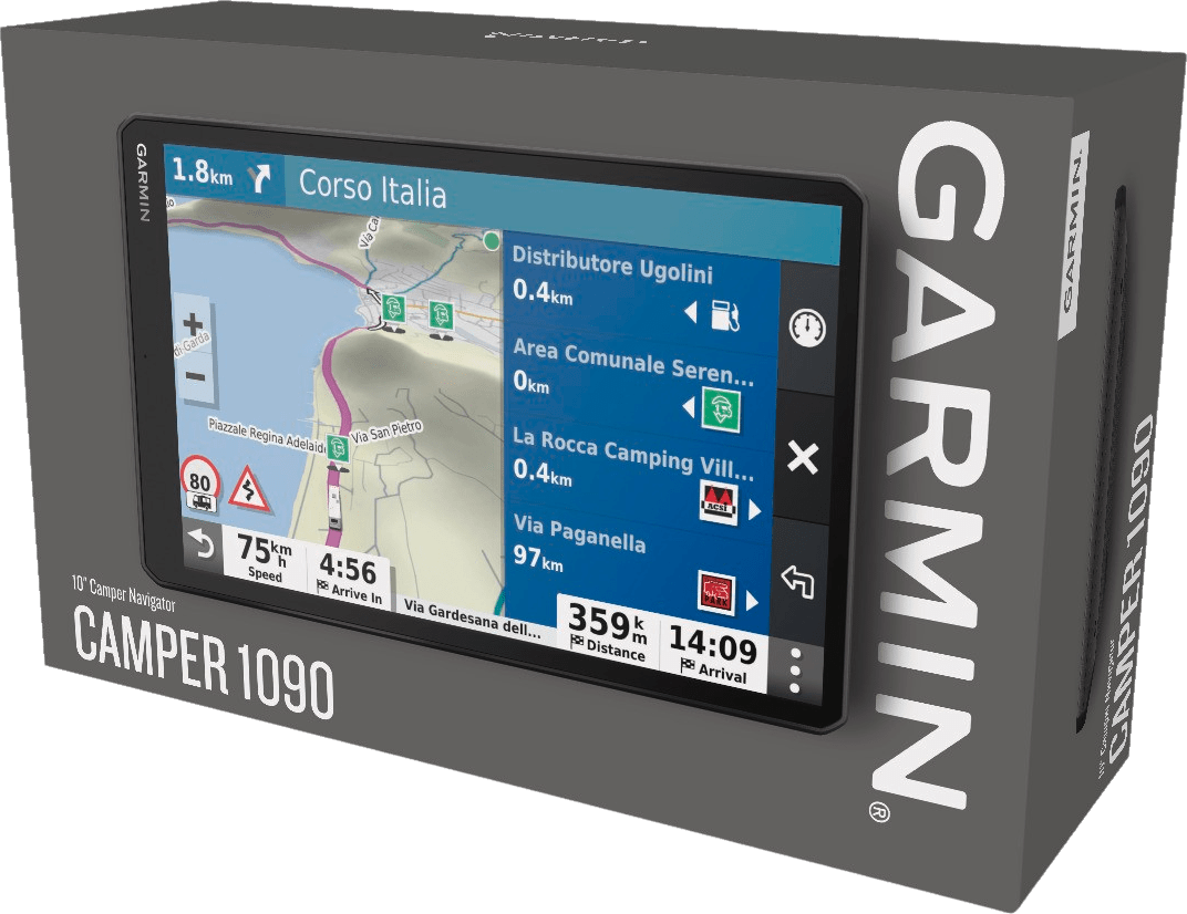 Schwarz Garmin Camper 1090 GPS Wohnmobil- und Wohnwagen-Navi.8