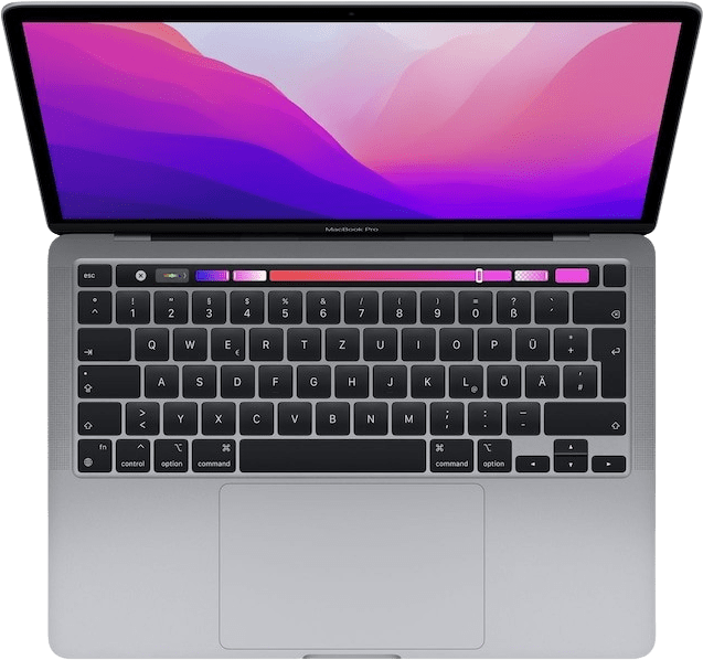 Raumgrau Apple MacBook Pro 13.3" Notebook - Apple M2-8-core - 16GB - 512GB SSD.2