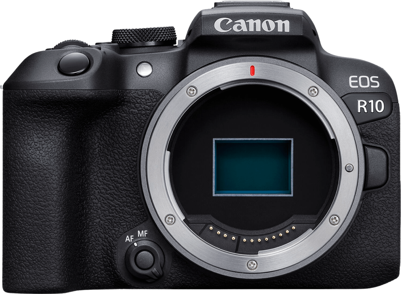 Schwarz Canon EOS R10 + RF-S 18-150mm f/3,5-6,3 IS STM + EF-EOS R Bajonett-Adapter.3