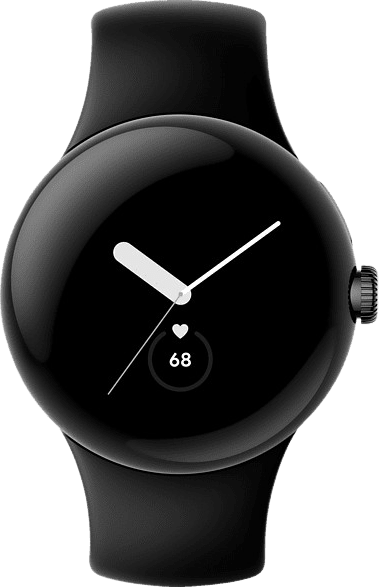 Obsidian Google Pixel Watch 4G LTE, Edelstahlgehäuse und Fluorelastomer, 41 mm.2