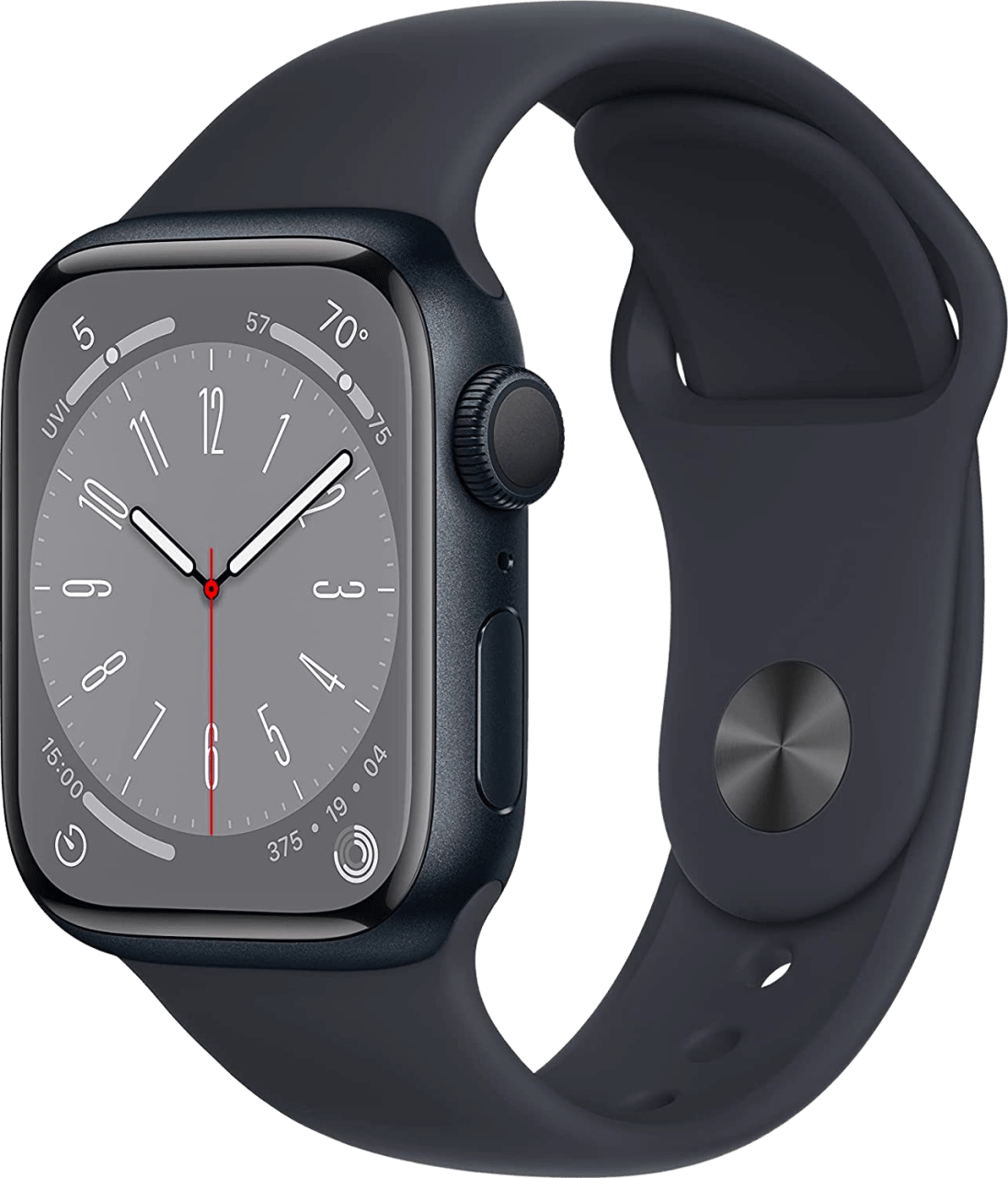 Mitternacht Apple Watch Series 8 GPS, Aluminium Case and Sport Band, 45mm.1