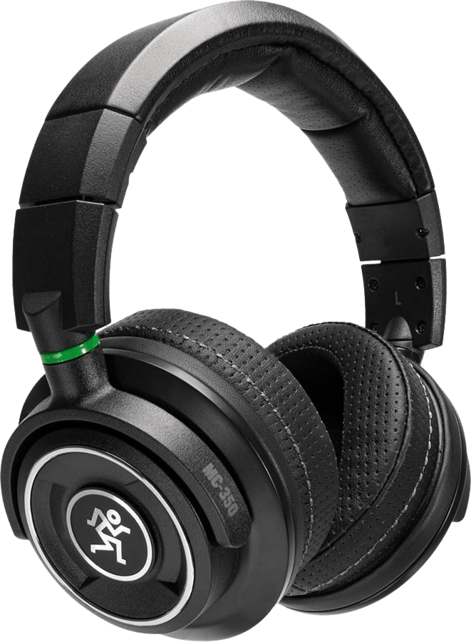 Schwarz Mackie MC-350 Professionelle Kopfhörer mit geschlossenem Rücken.3