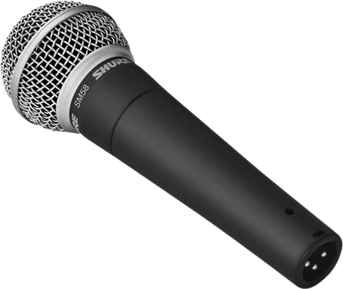 Schwarz Shure SM58 LC -Mikrofon.1