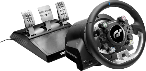 Rent Thrustmaster T-GT II Racing Steering Wheel + 3 Pedal Set from