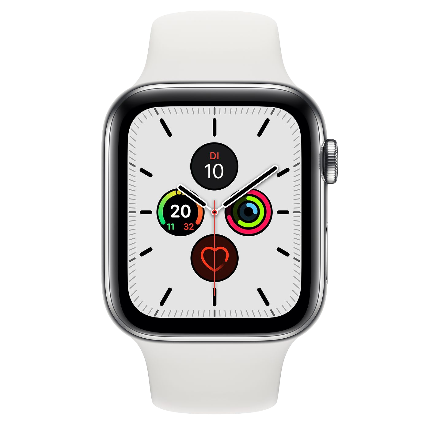 Rent Apple Watch Series 5 GPS + Cellular, Stainless Steel, 44mm 