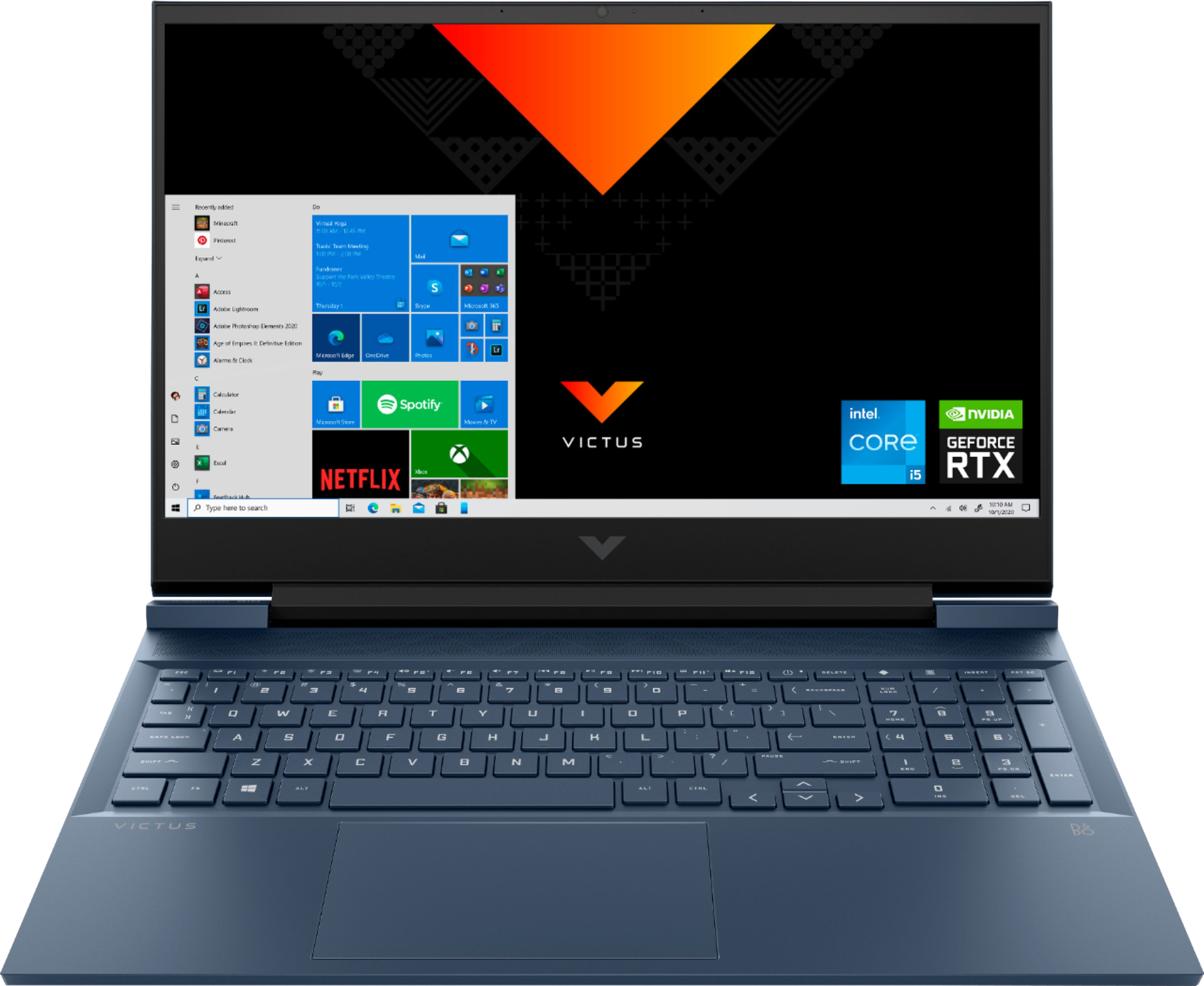 Blue HP Victus - English (QWERTY) Laptop - Intel® Core™ i5-11400H - 8GB - 256GB SSD - NVIDIA® GeForce® RTX 3050.1