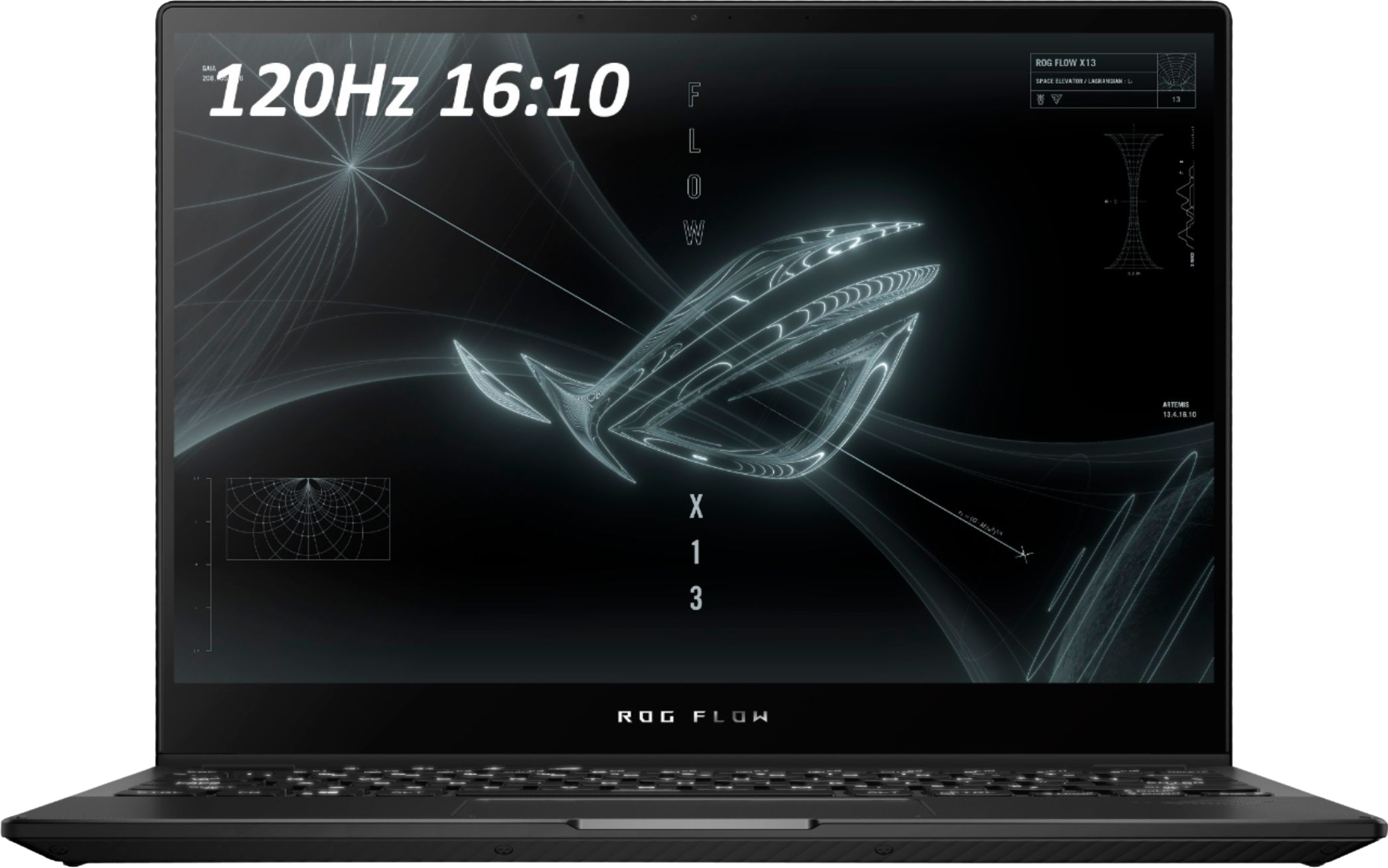 Black ASUS ROG Flow X13 - English (QWERTY) - Gaming Laptop - AMD Ryzen™ 9 5900HS - 16GB - 1TB SSD - NVIDIA® GeForce® RTX 3050 Ti.1