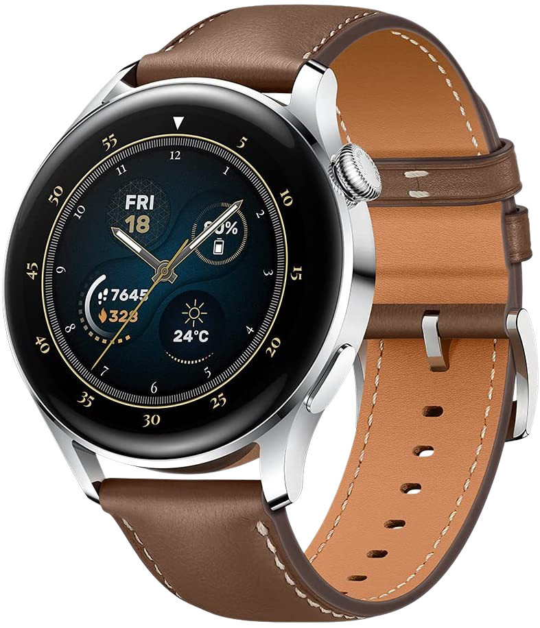 Huawei GT4 Smartwatch, Edelstahlgehäuse und grünes gewebtes Band