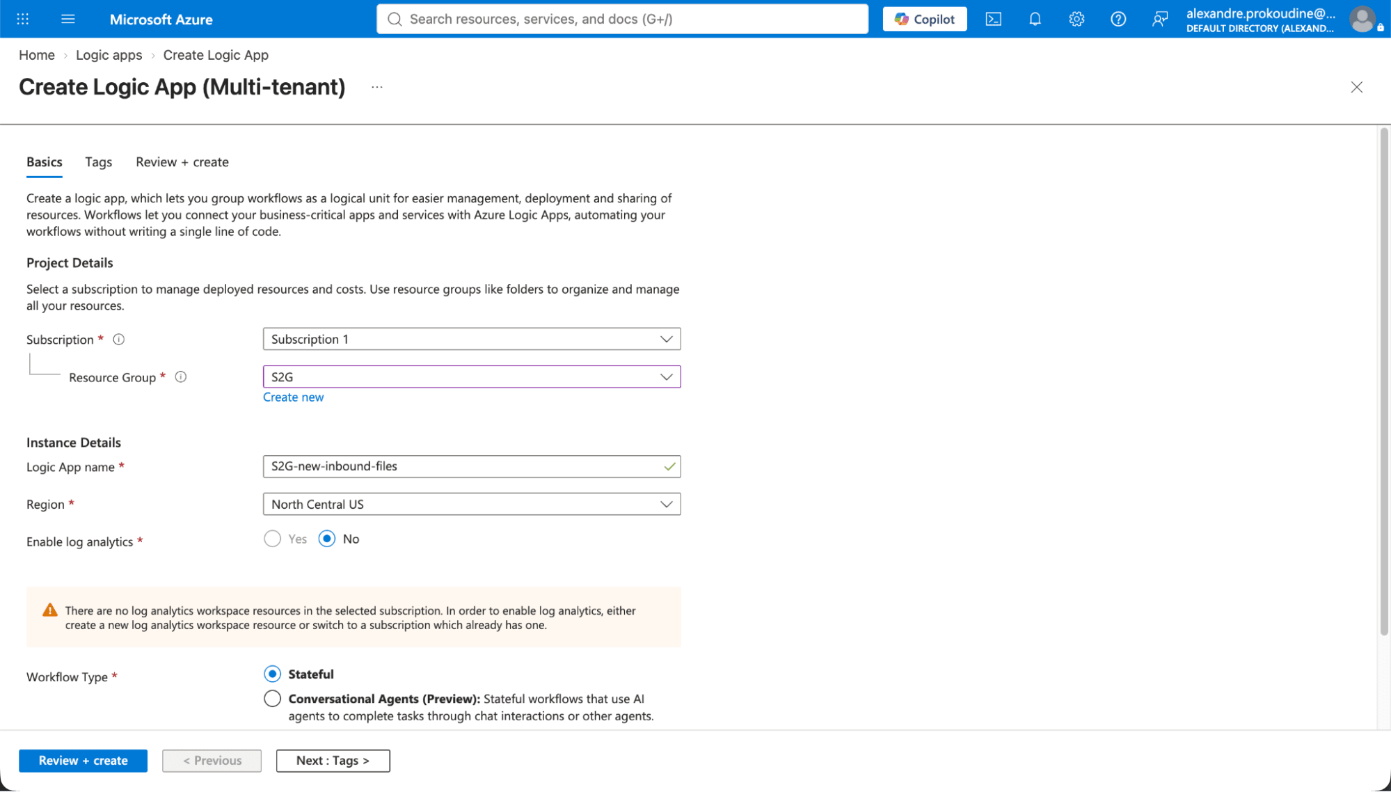 Creating an Azure Logic App for SFTP integration