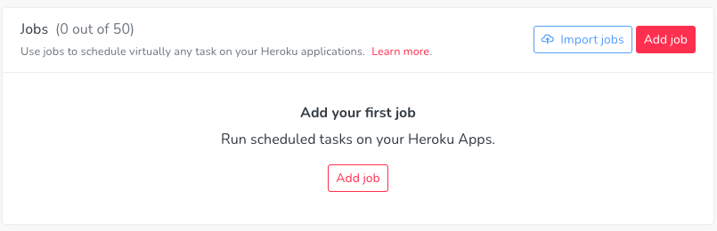 Add your first Heroku job in Cron To Go