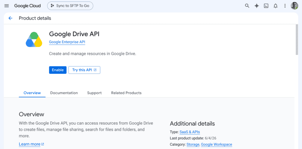 Transfer files from SFTP to Google Drive using rclone