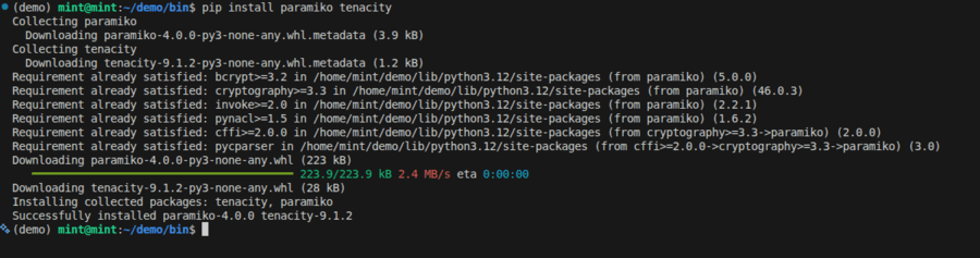 how to resume interrupted sftp downloads in python paramiko