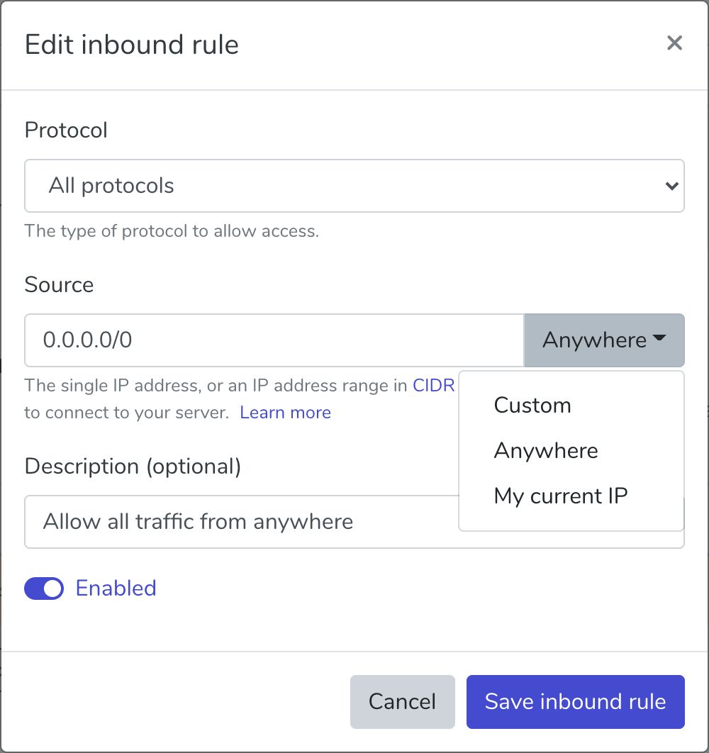 Inbound Rules