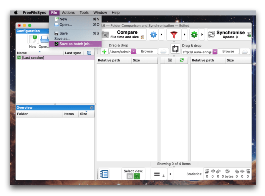 synchronization tools for mac and sftp