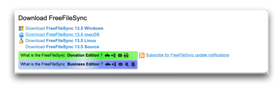 download freefilesync sync mac to sftp