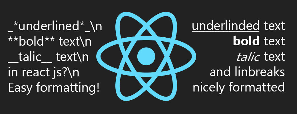Generate react.js elements from markdown like text